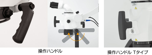 2種類のハンドル
